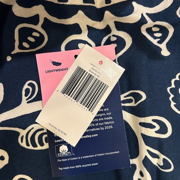 Vera Bradley Large Cosmetic Bag Butterfly By - Picture 2 of 5